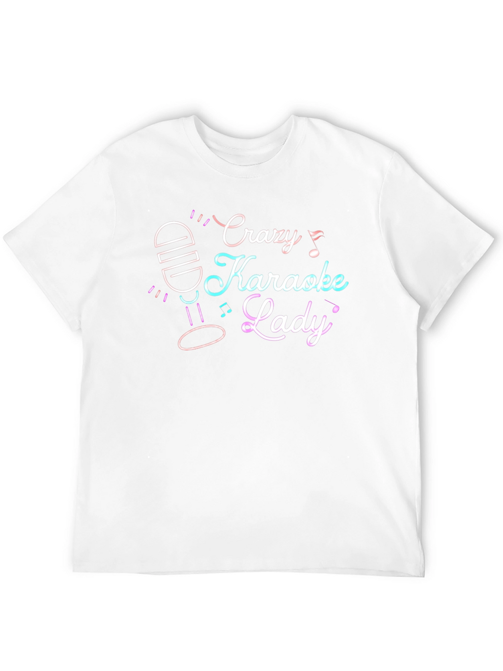 Crazy Karaoke Lady T-Shirt - Fun Karaoke Tee