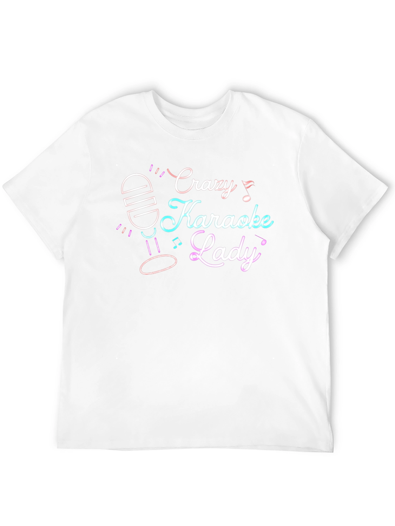 Crazy Karaoke Lady T-Shirt - Fun Karaoke Tee
