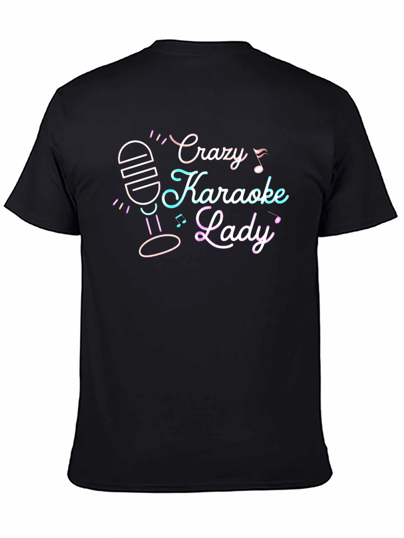 Crazy Karaoke Lady T-Shirt - Fun Karaoke Tee