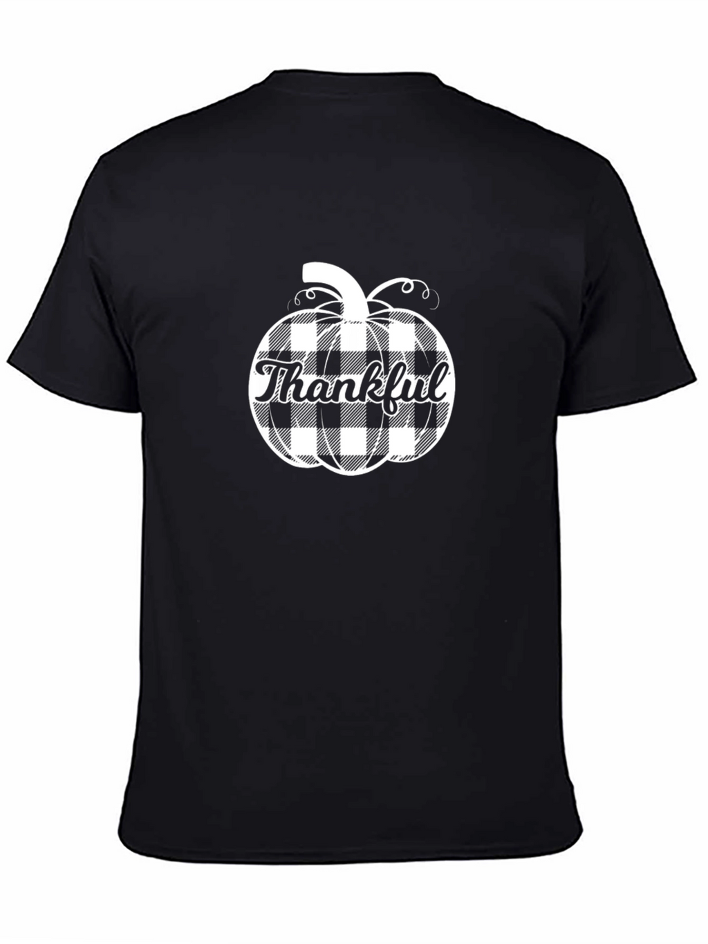 Thankful Pumpkin Plaid T-Shirt