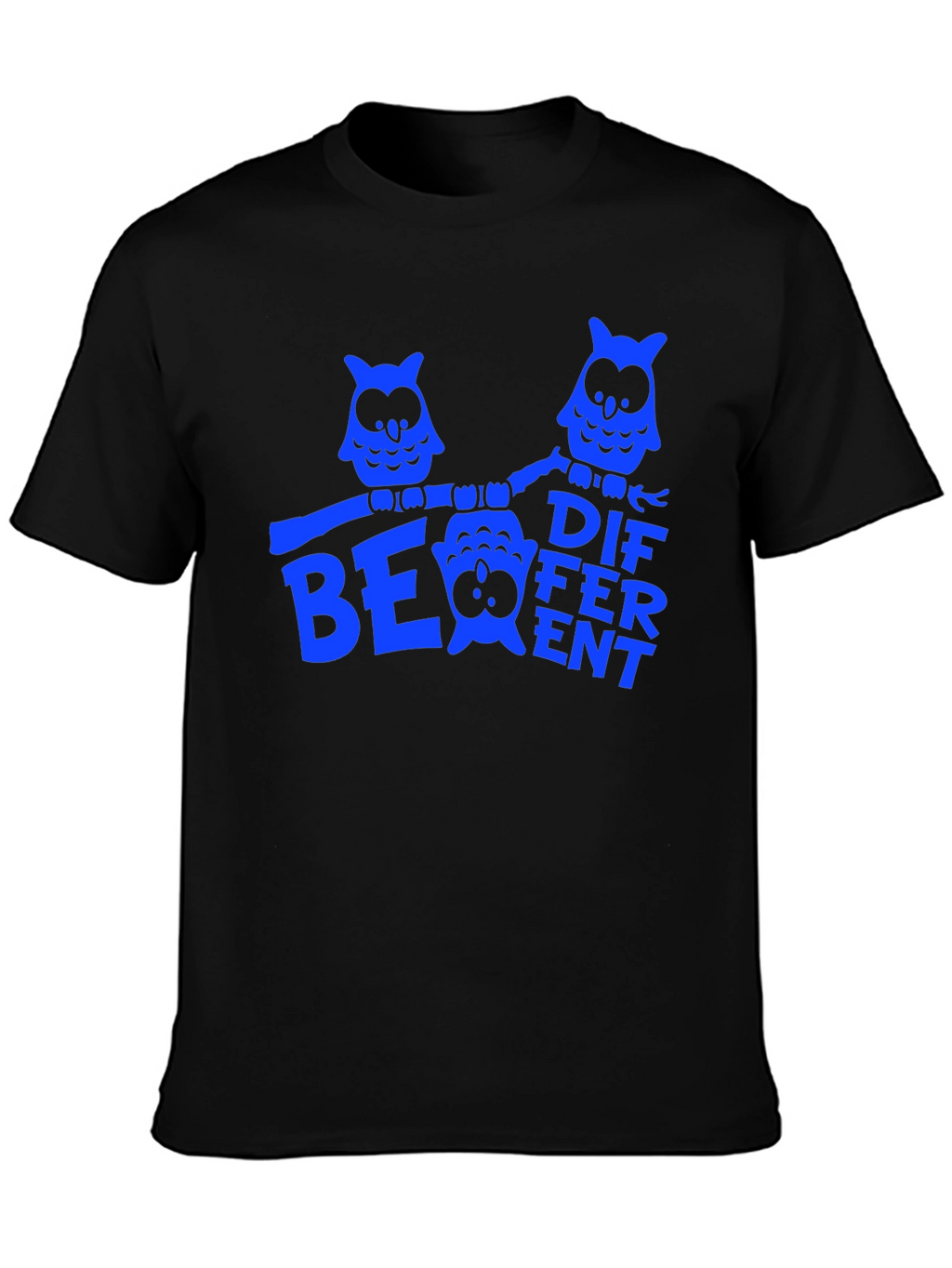 Be Different Owl T-Shirt - Black