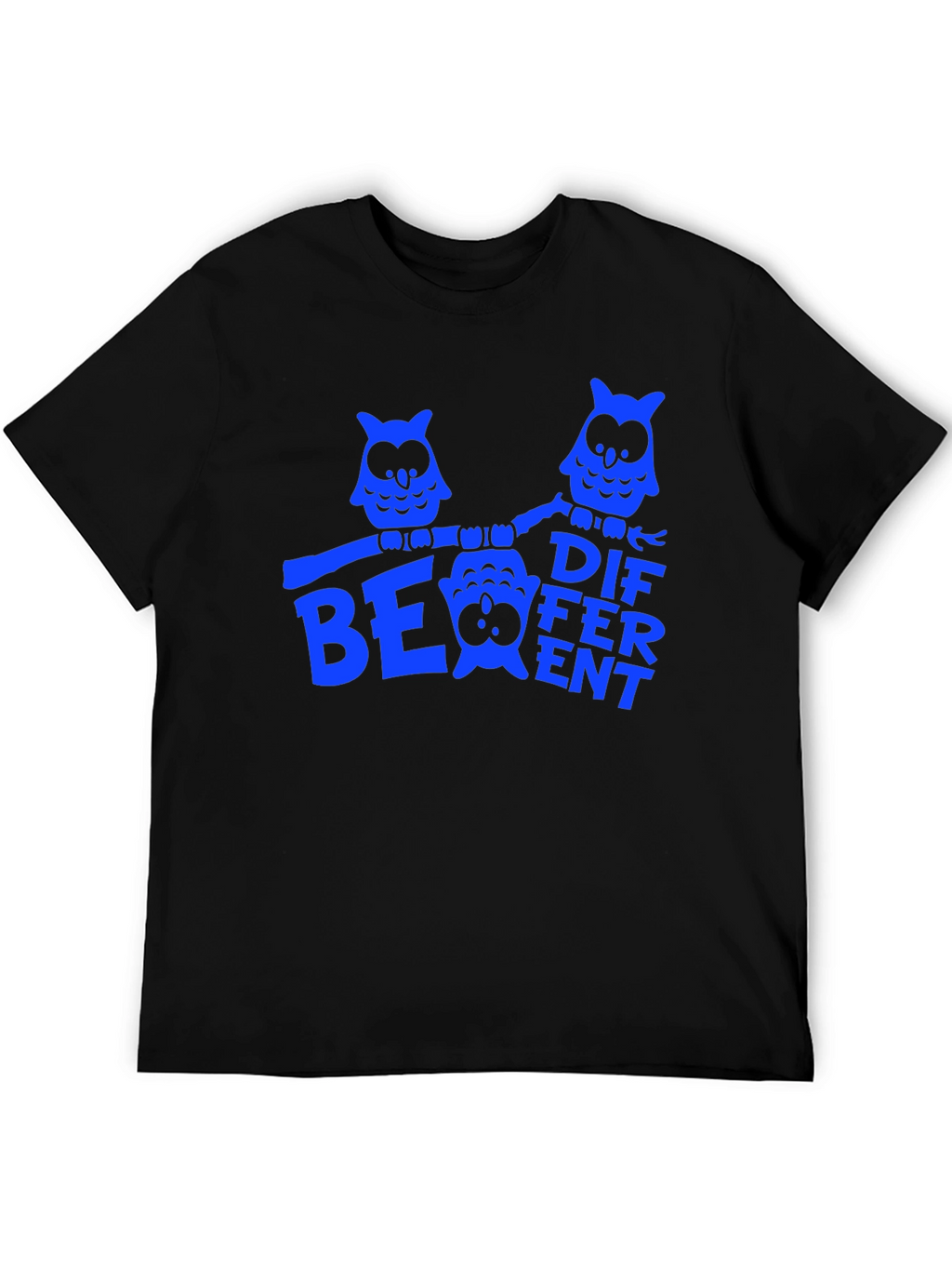 Be Different Owl T-Shirt - Black