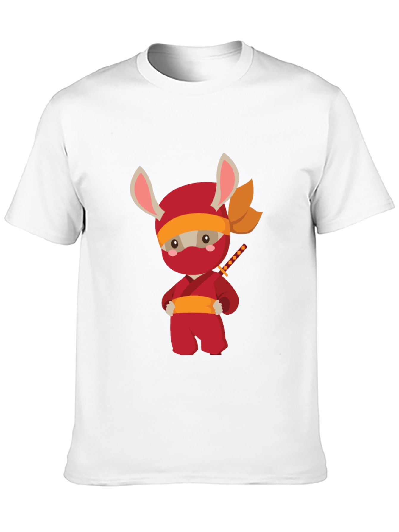 Ninja Bunny Graphic T-Shirt - Black