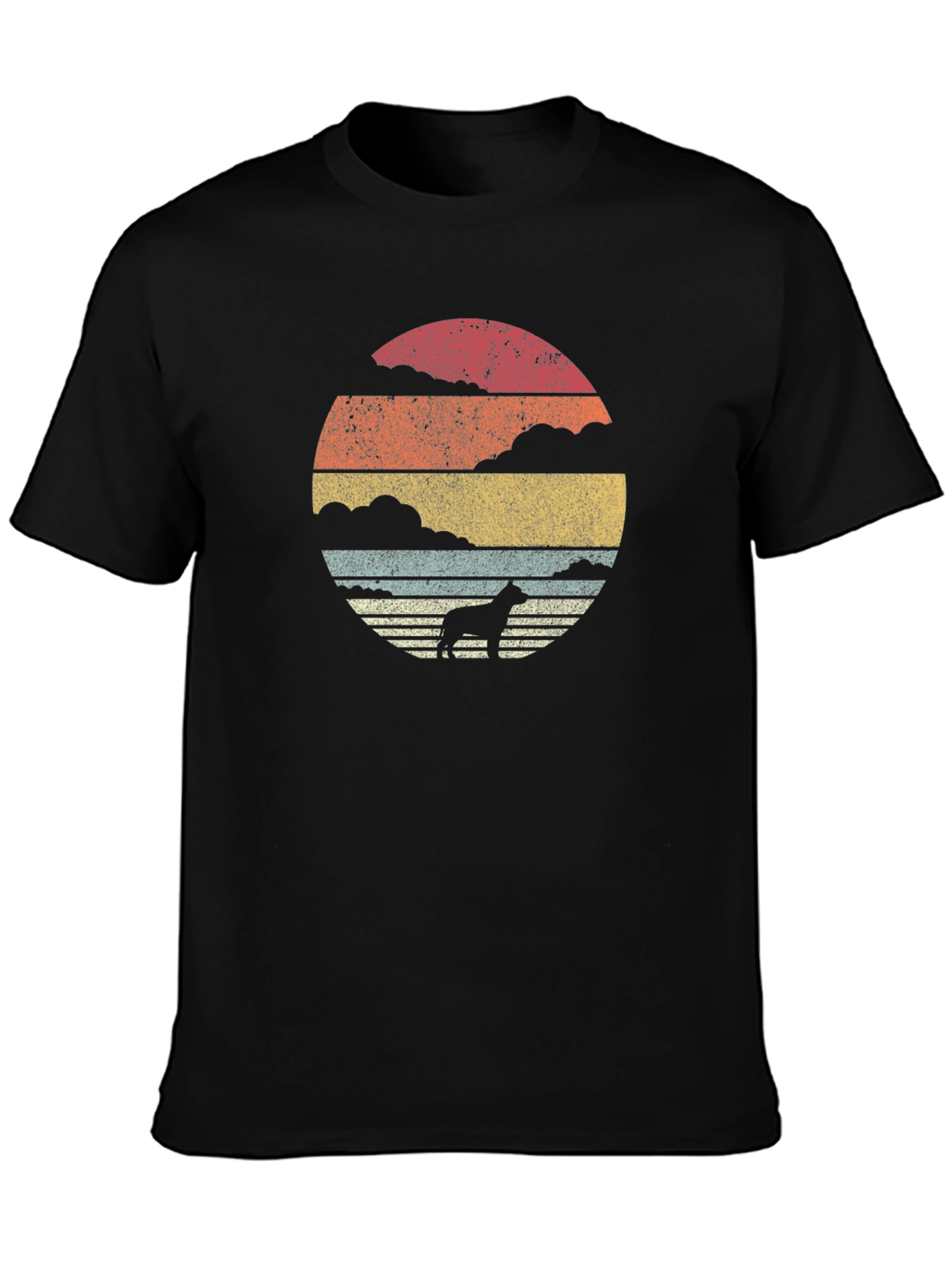 Retro Dog Silhouette T-Shirt
