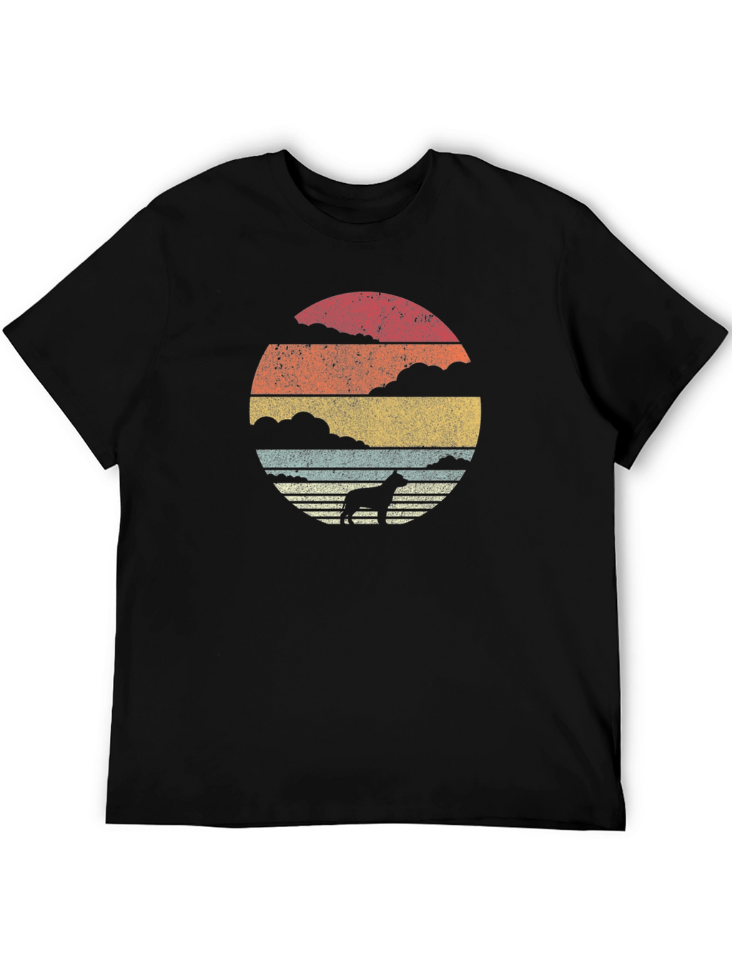 Retro Dog Silhouette T-Shirt