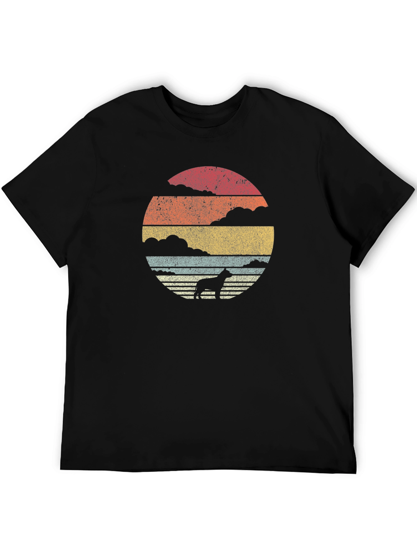 Retro Dog Silhouette T-Shirt