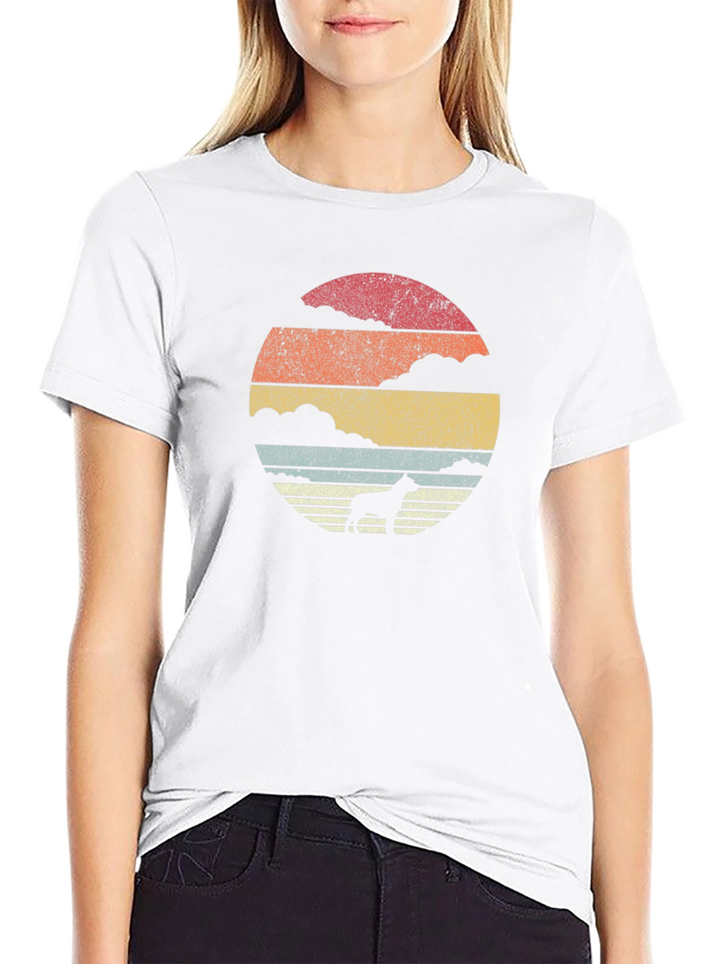 Retro Dog Silhouette T-Shirt