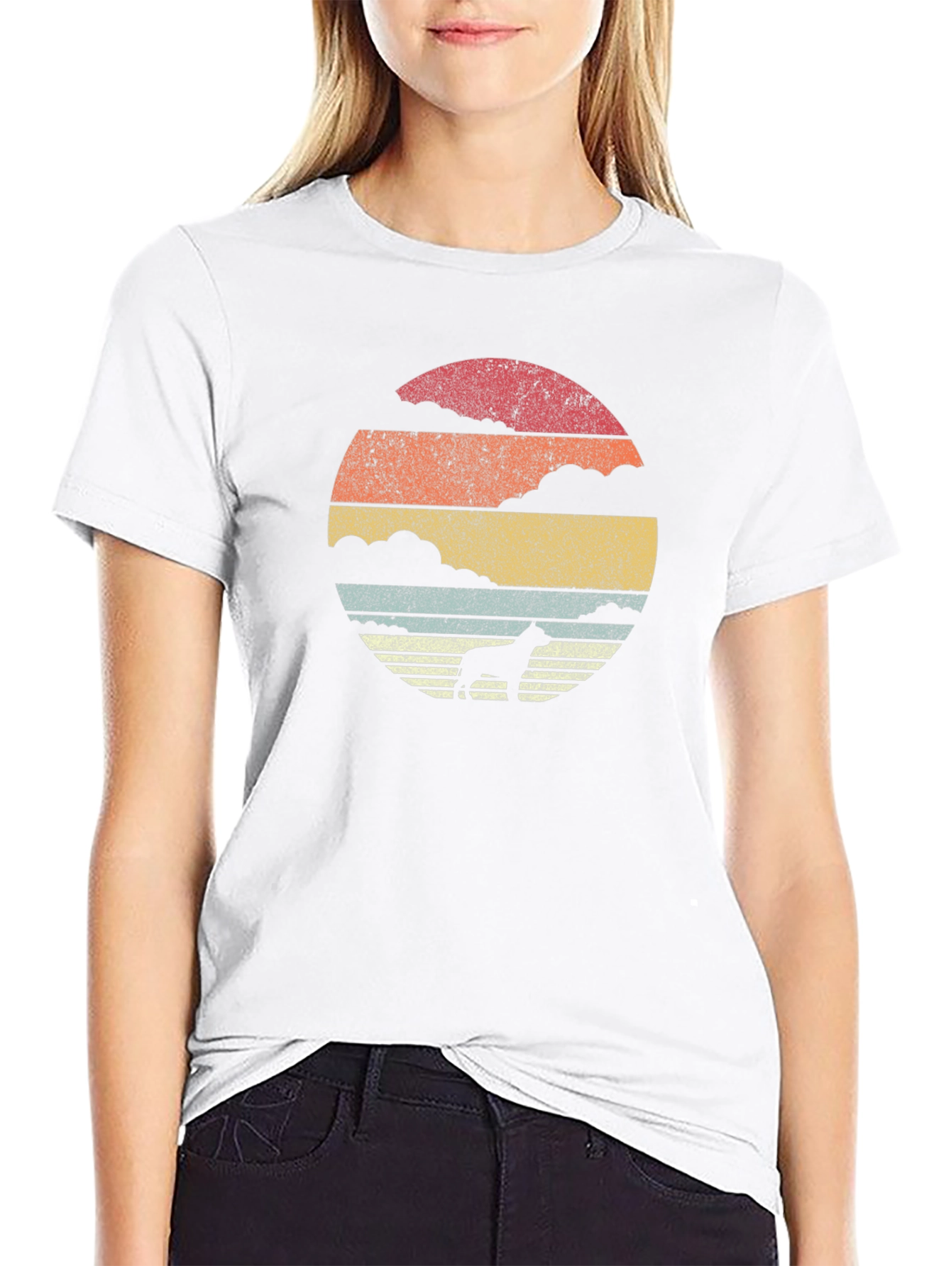 Retro Dog Silhouette T-Shirt