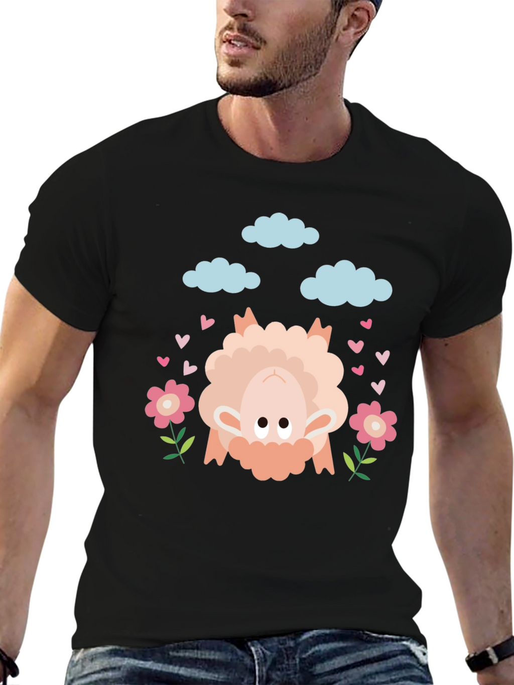 Upside Down Sheep Graphic Tee