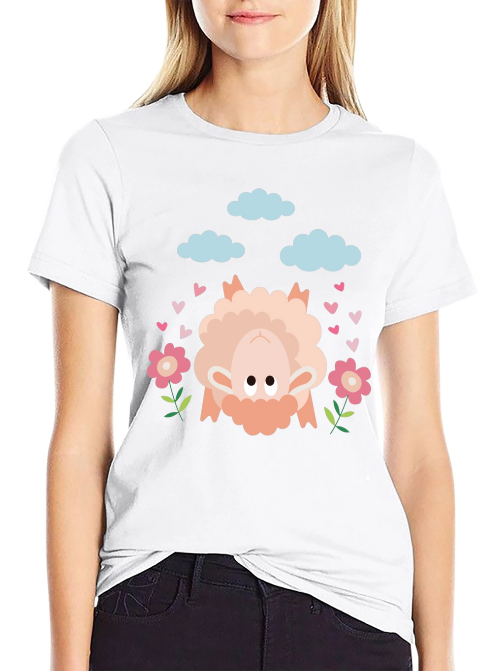 Upside Down Sheep Graphic Tee