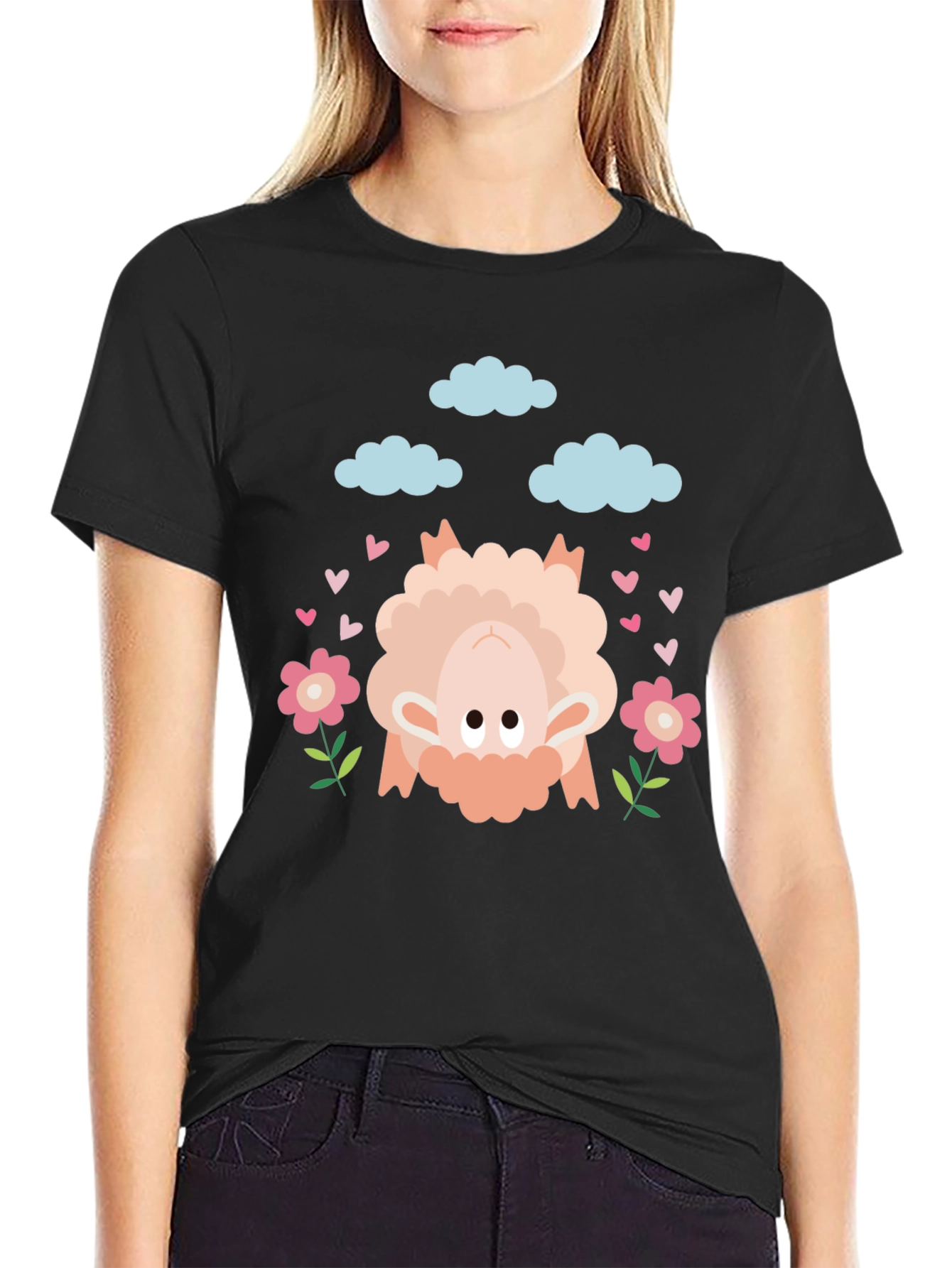 Upside Down Sheep Graphic Tee