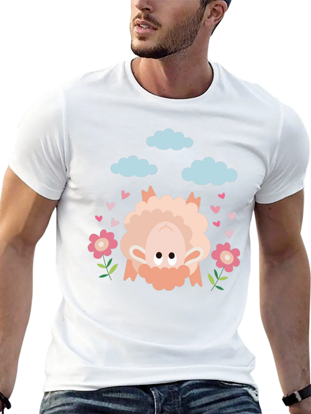 Upside Down Sheep Graphic Tee