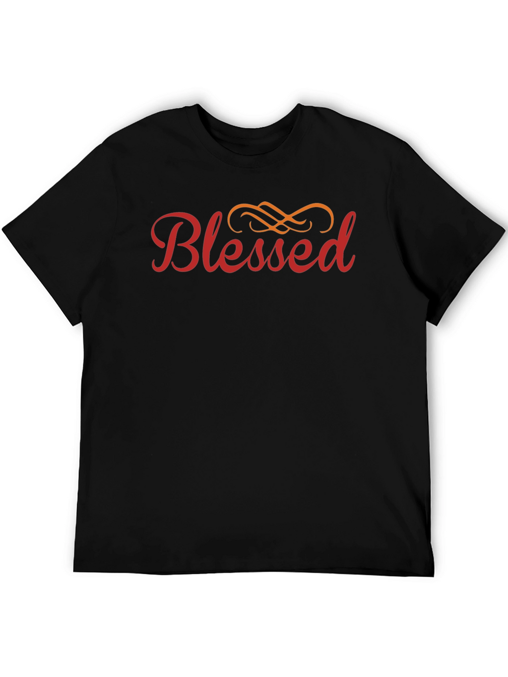 Blessed Graphic Print Crew Neck T-Shirt