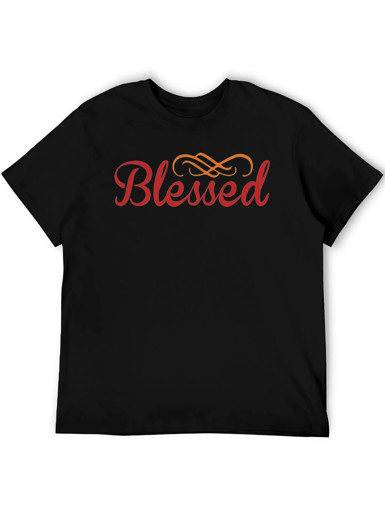 Blessed Graphic Print Crew Neck T-Shirt