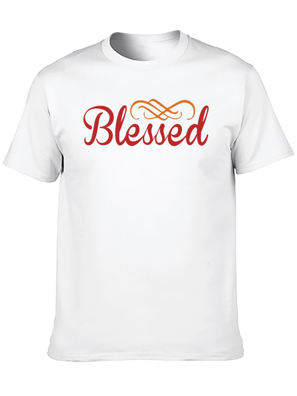 Blessed Graphic Print Crew Neck T-Shirt