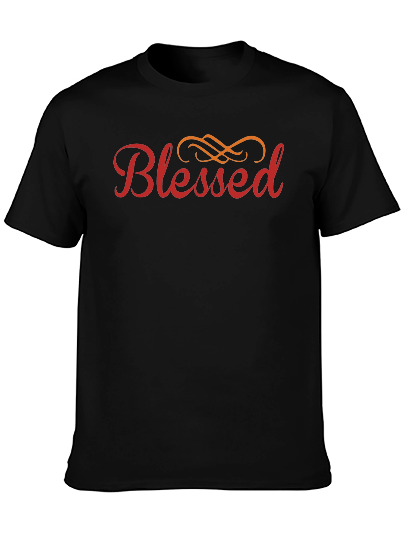 Blessed Graphic Print Crew Neck T-Shirt