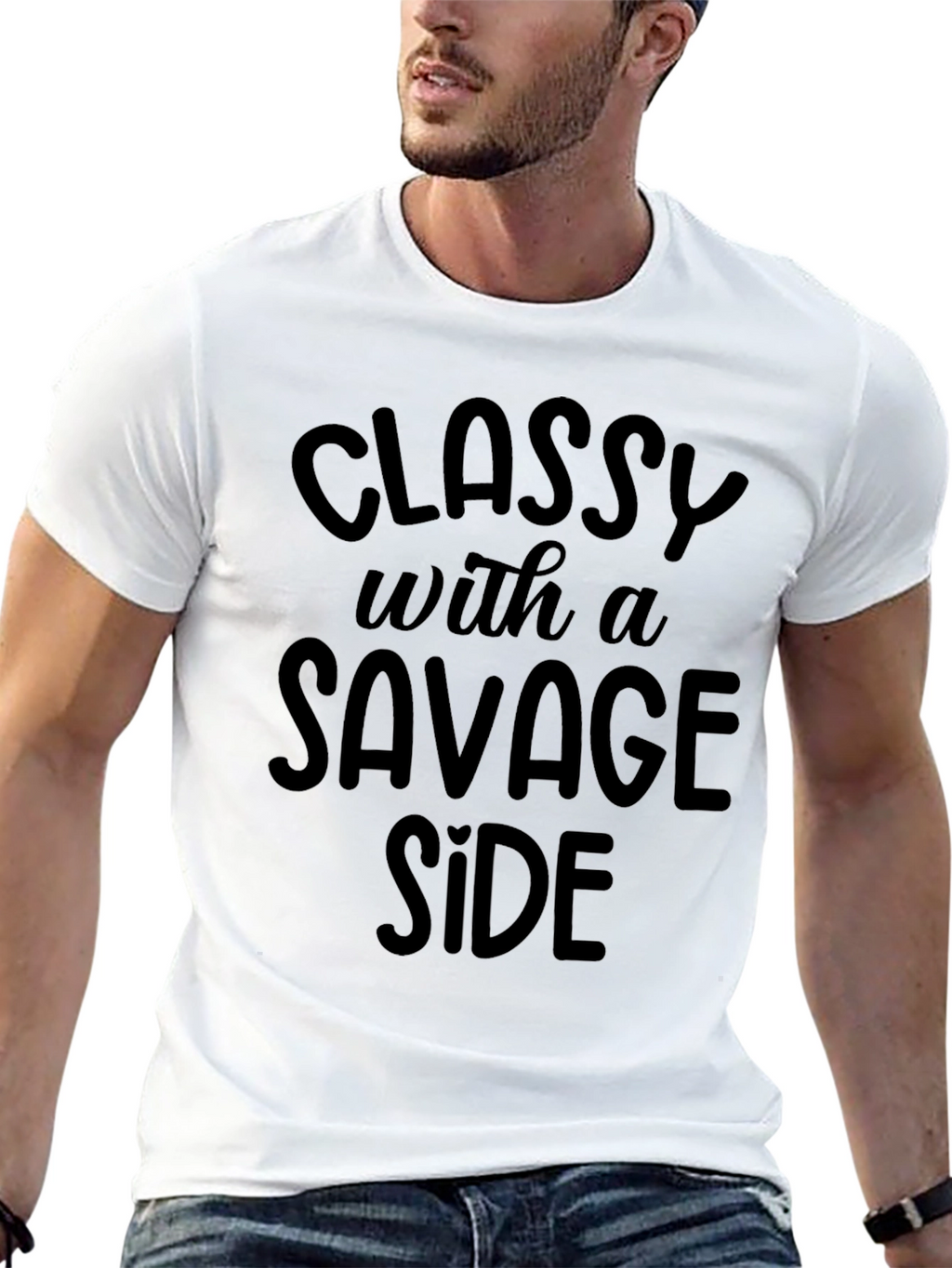 Classy With A Savage Side Black T-Shirt