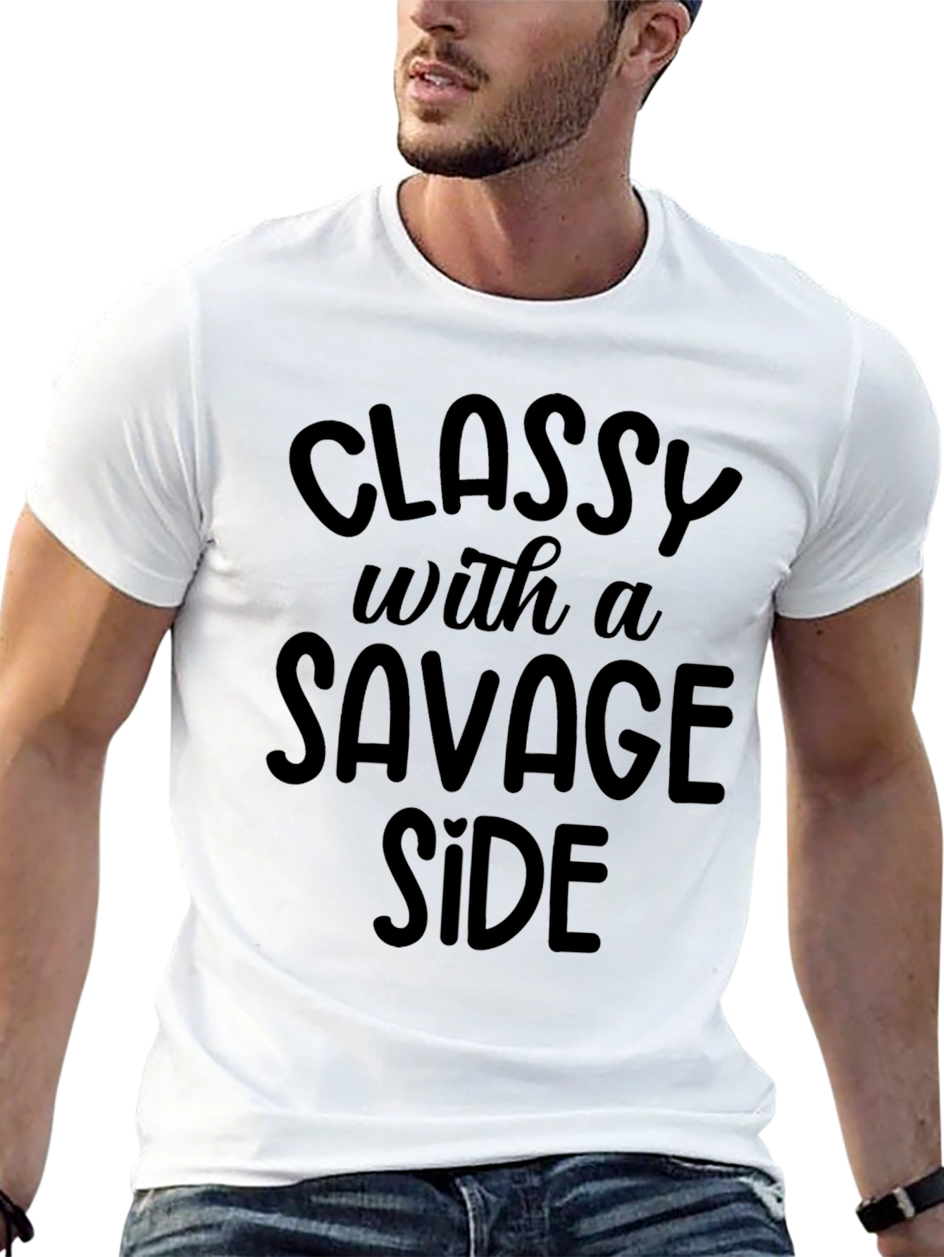 Classy With A Savage Side Black T-Shirt
