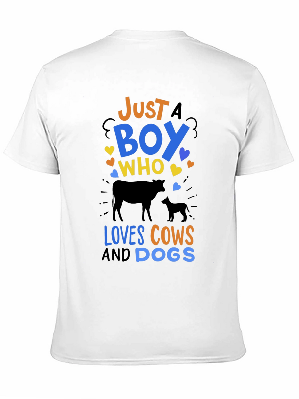 Just a Boy Who Loves Cows & Dogs T-Shirt