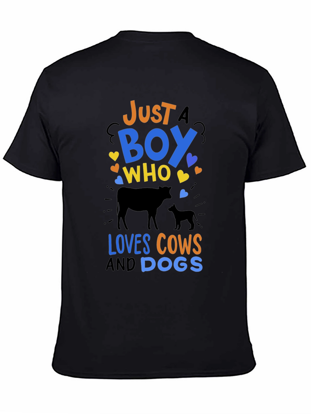 Just a Boy Who Loves Cows & Dogs T-Shirt
