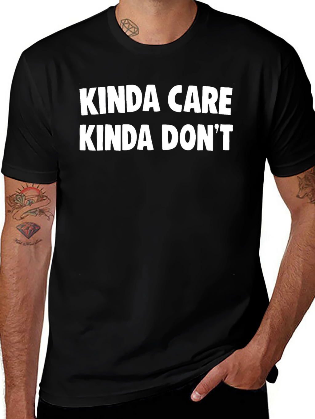 Kinda Care Kinda Dont Graphic Tee