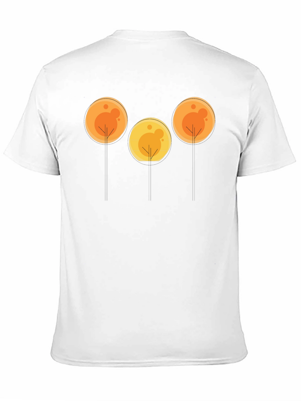 Abstract Tree Graphic Tee - Black