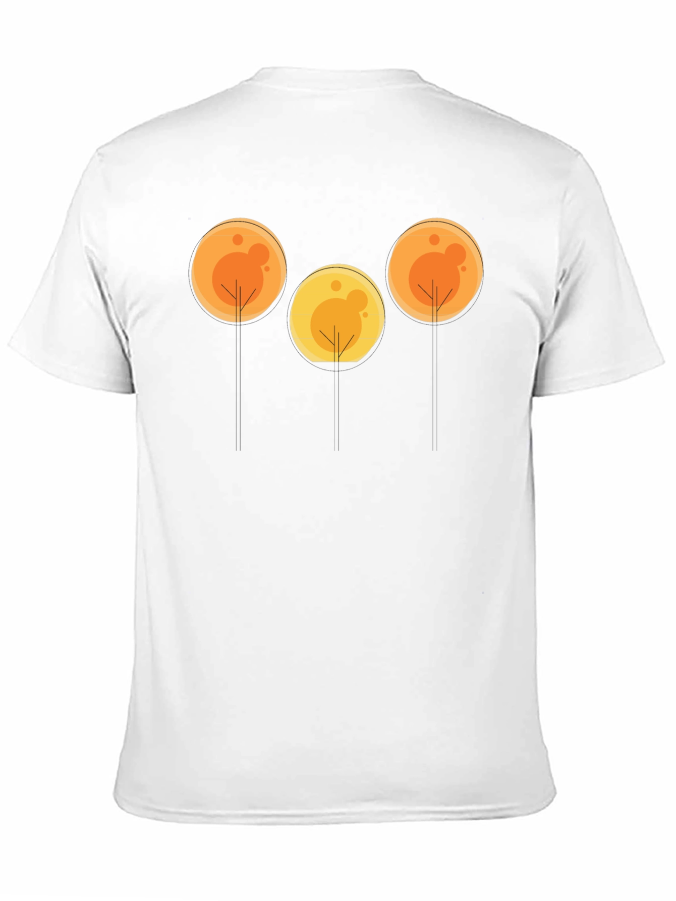 Abstract Tree Graphic Tee - Black