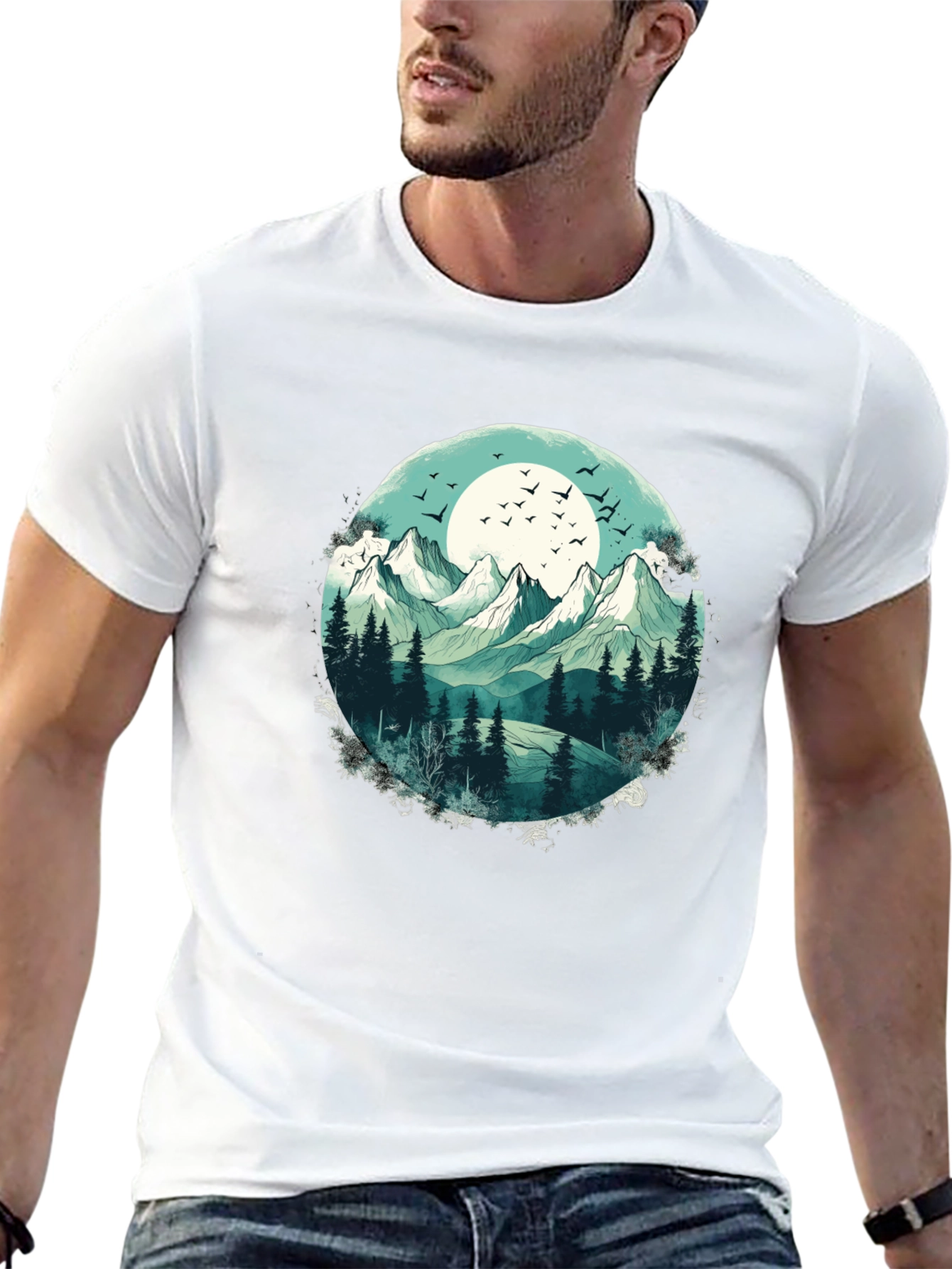 Mountain Landscape Graphic T-Shirt