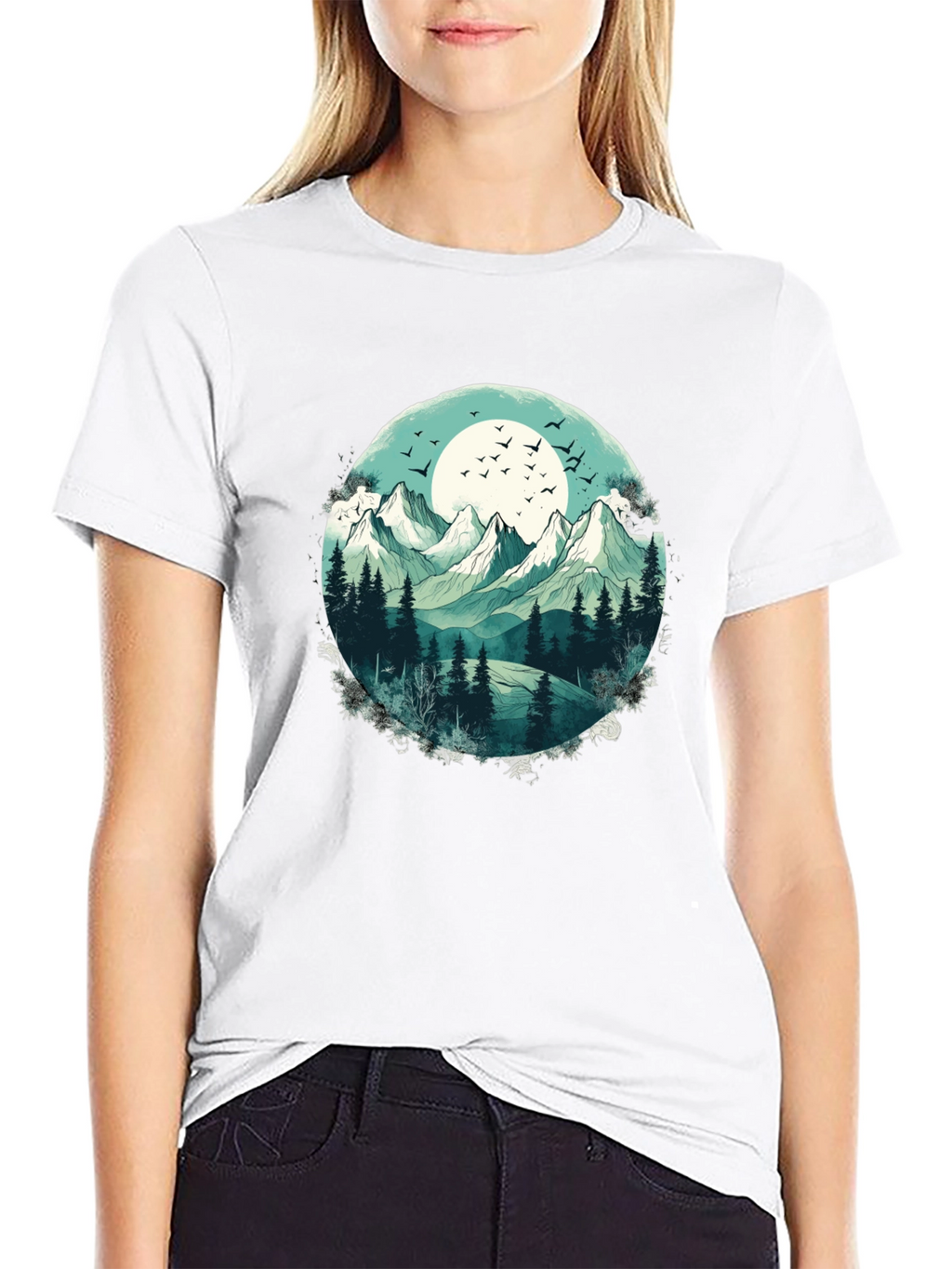Mountain Landscape Graphic T-Shirt