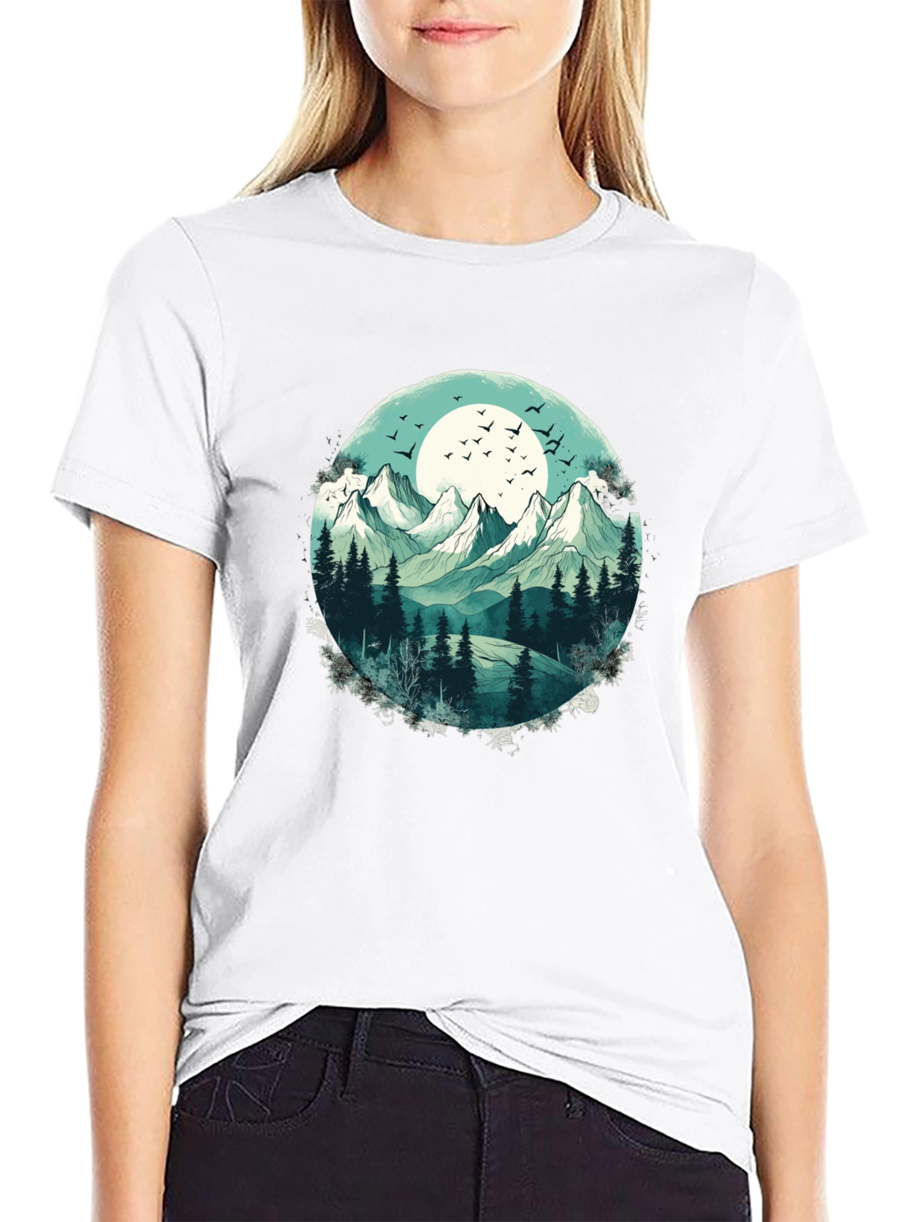 Mountain Landscape Graphic T-Shirt