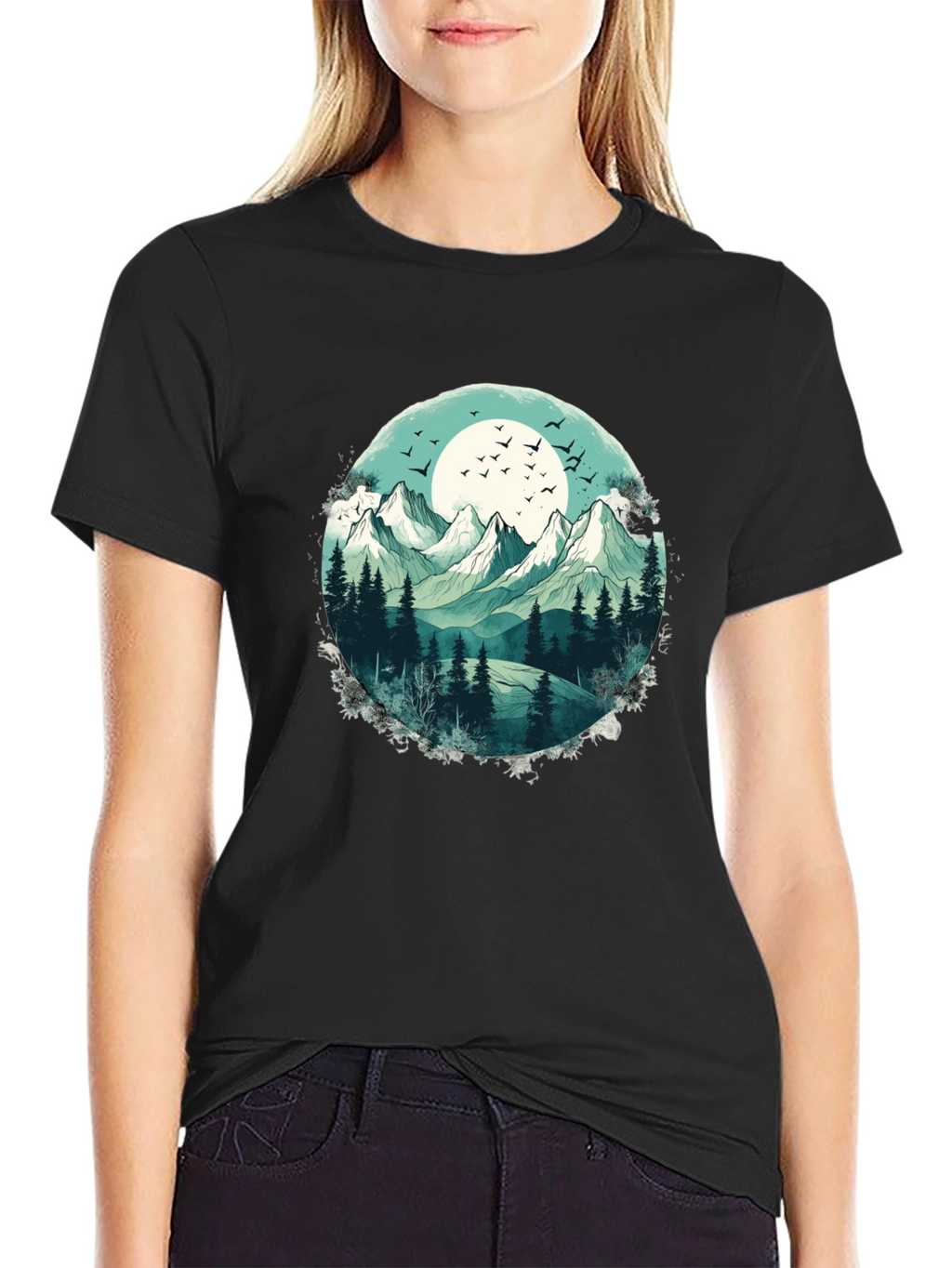 Mountain Landscape Graphic T-Shirt