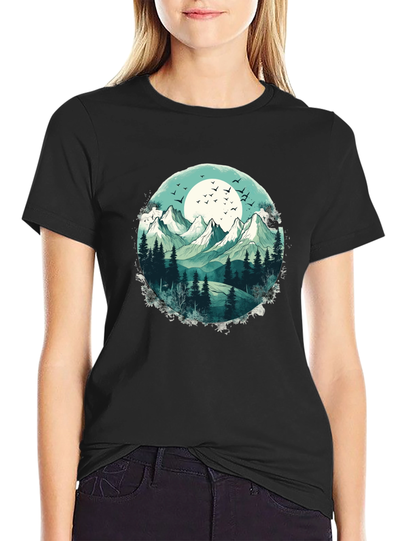 Mountain Landscape Graphic T-Shirt