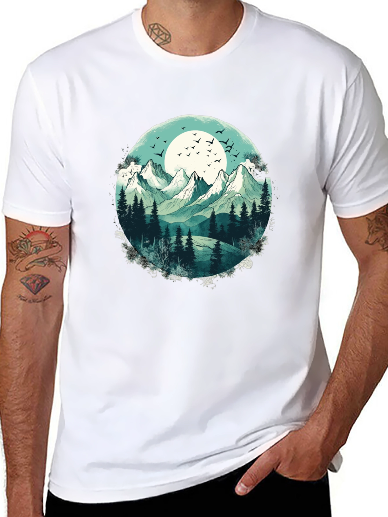 Mountain Landscape Graphic T-Shirt