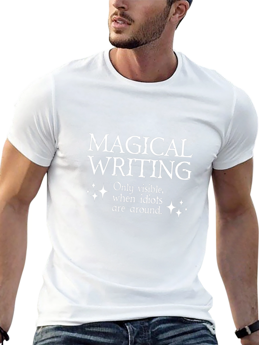 Magical Writing T-Shirt Novelty Sarcastic Tee
