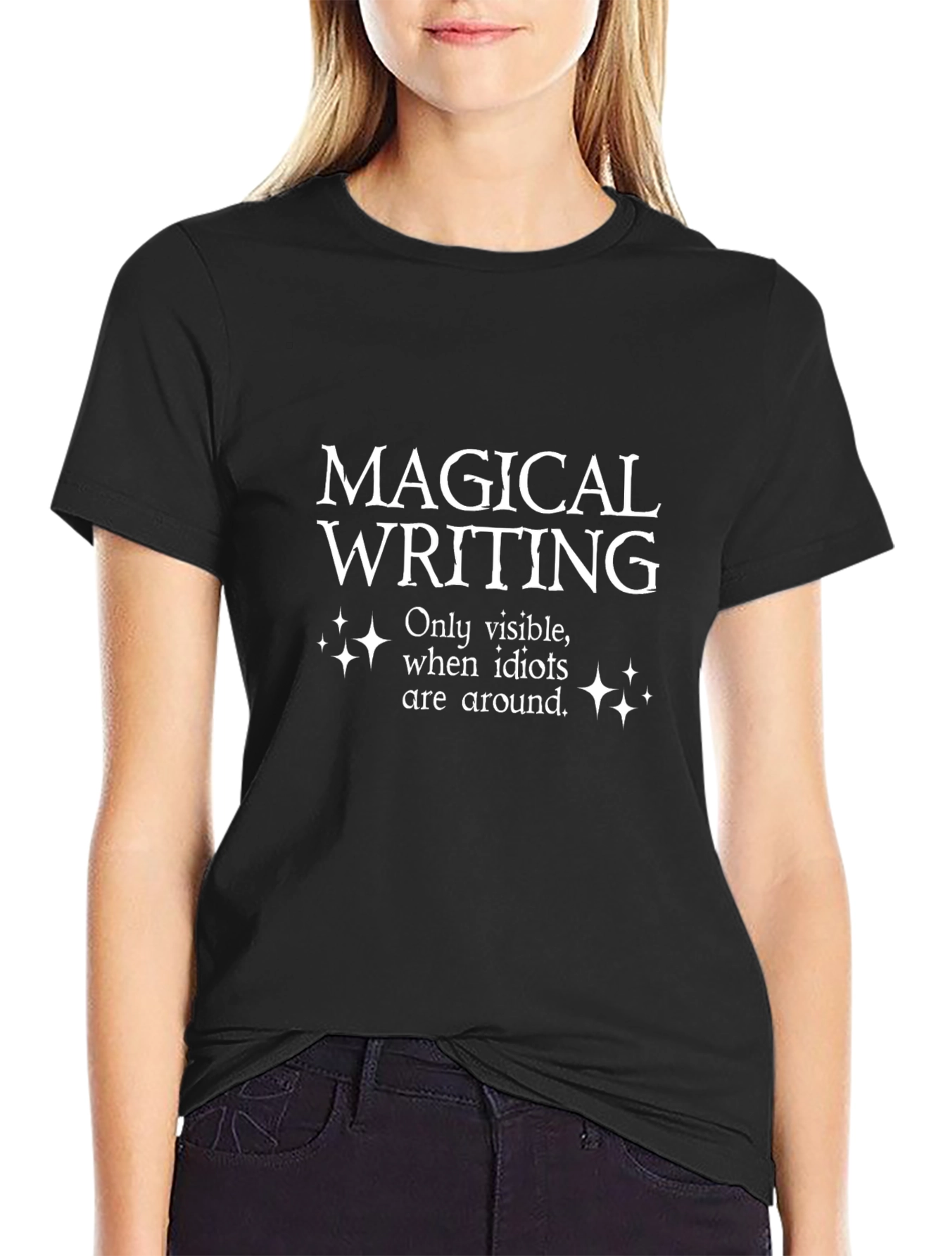 Magical Writing T-Shirt Novelty Sarcastic Tee