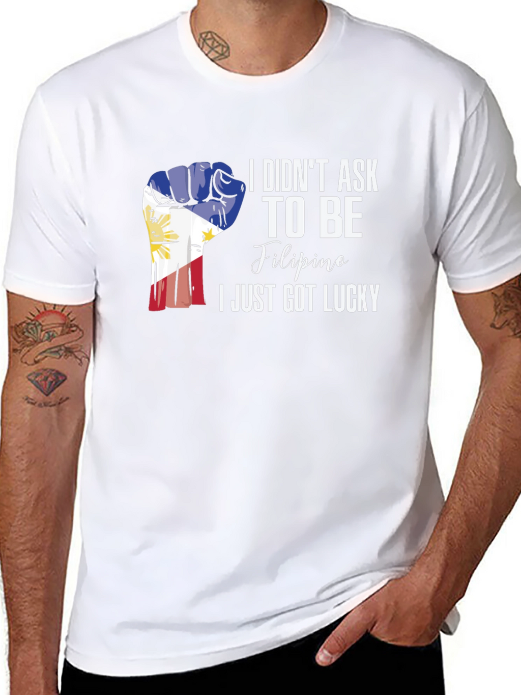 Filipino Pride Fist Black T-Shirt