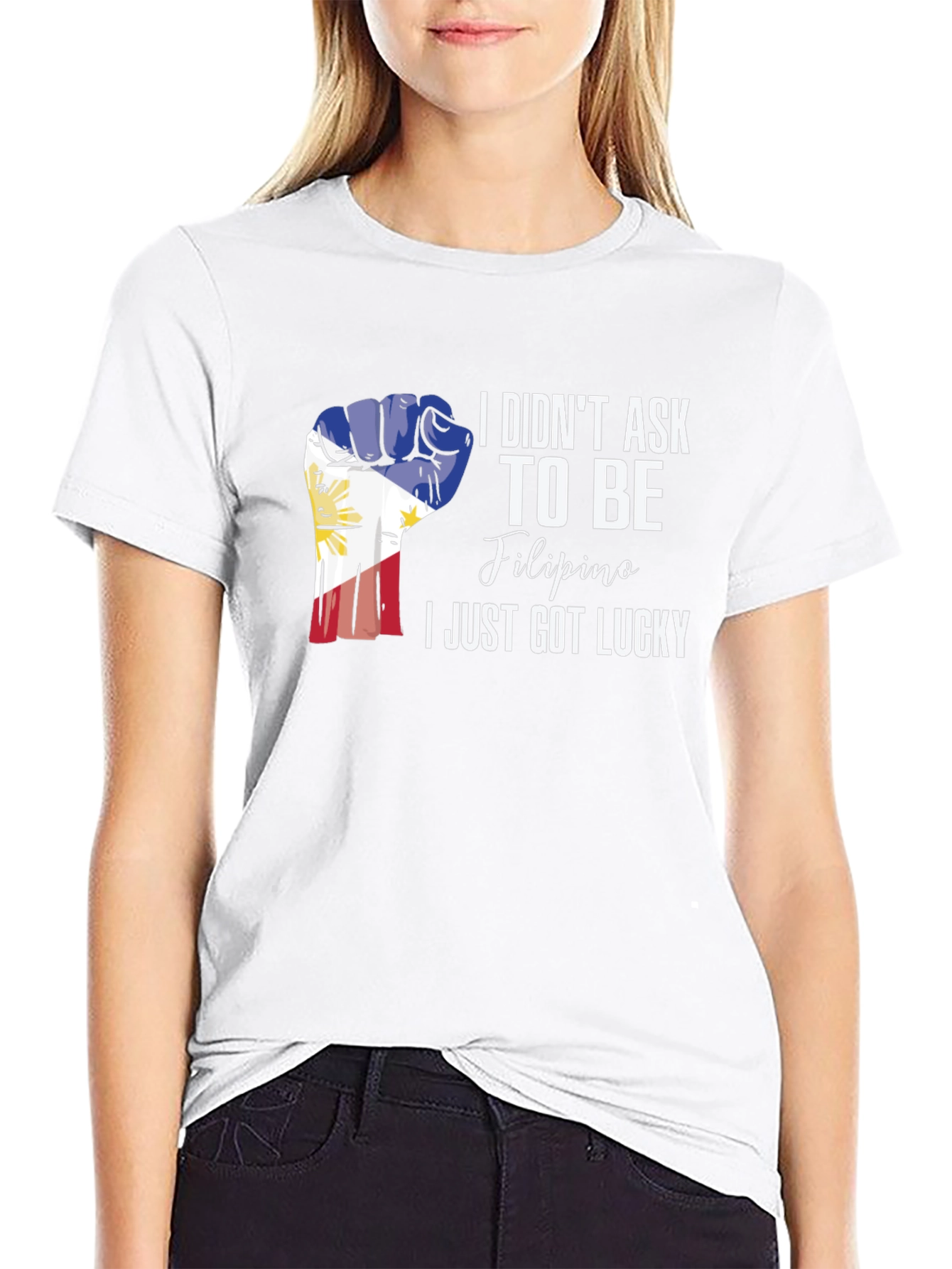 Filipino Pride Fist Black T-Shirt