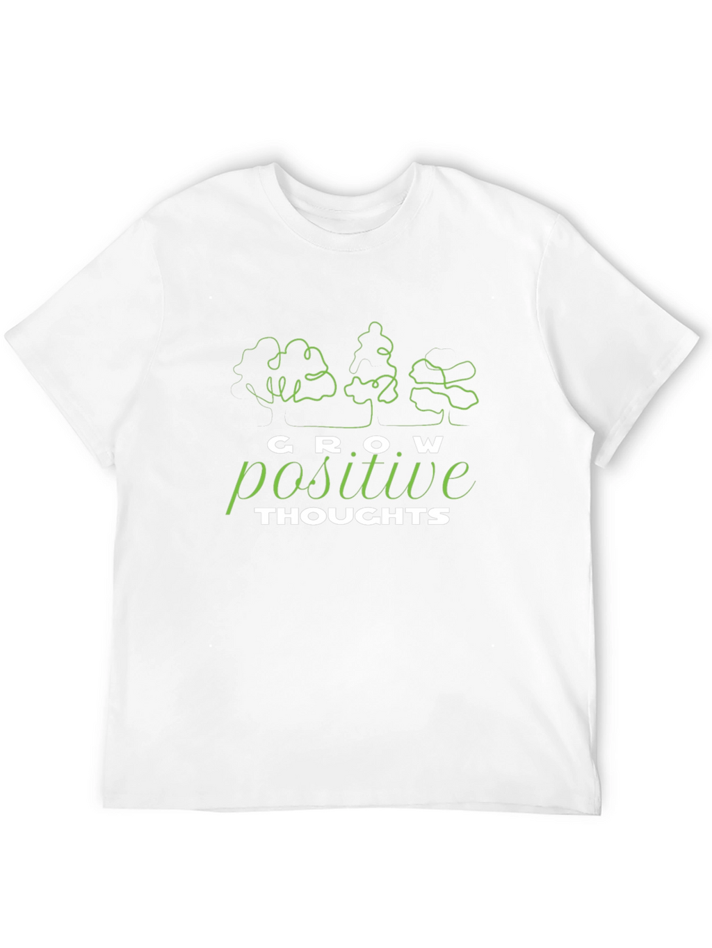 Grow Positive Thoughts T-Shirt - Black