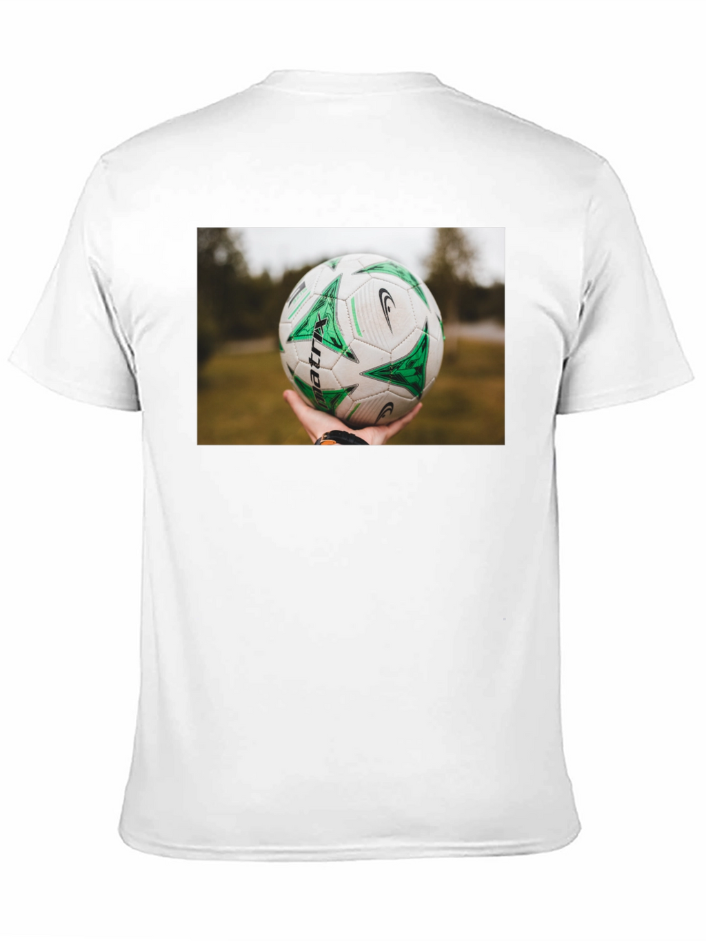 Soccer Ball T-Shirt - Black Cotton Tee