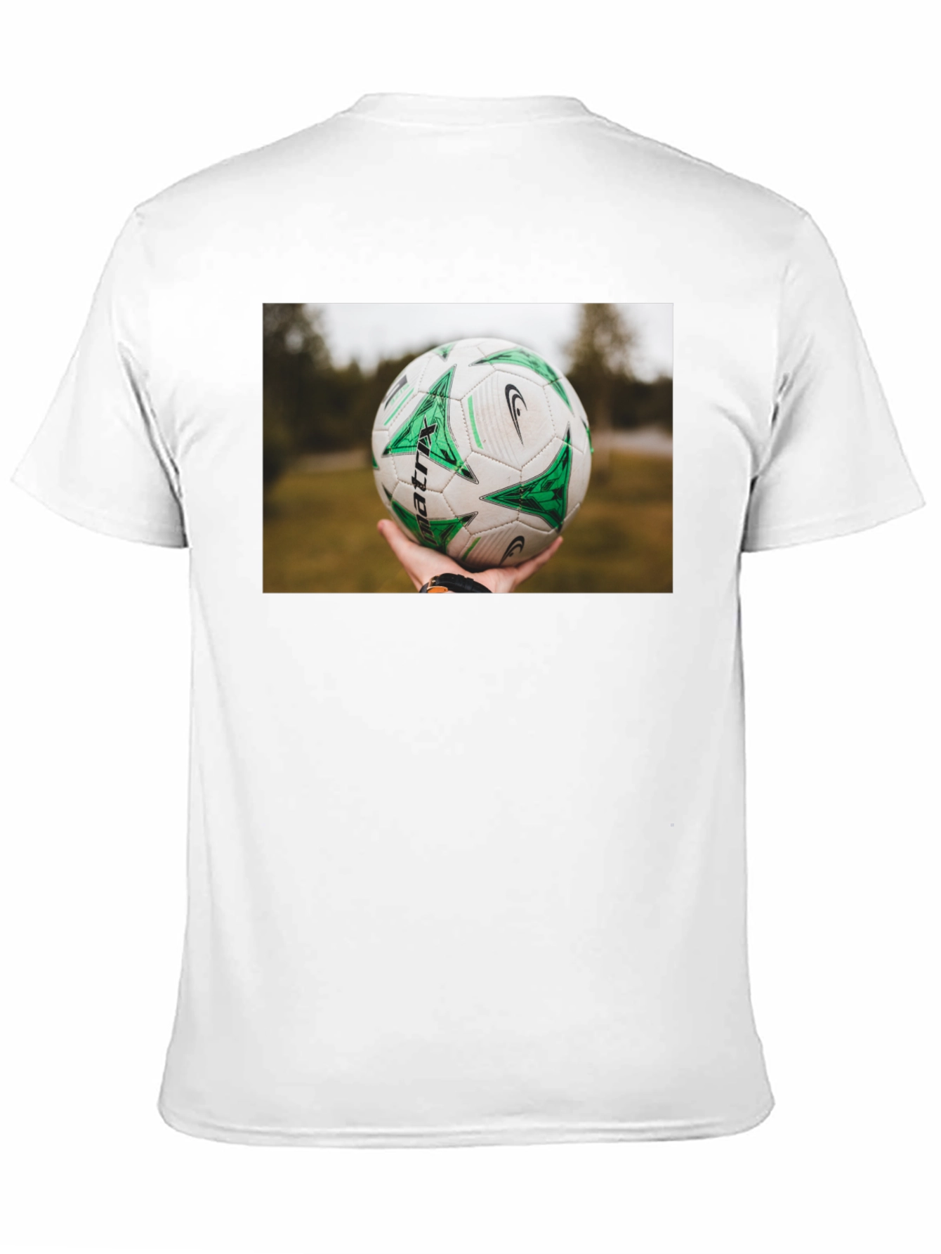 Soccer Ball T-Shirt - Black Cotton Tee