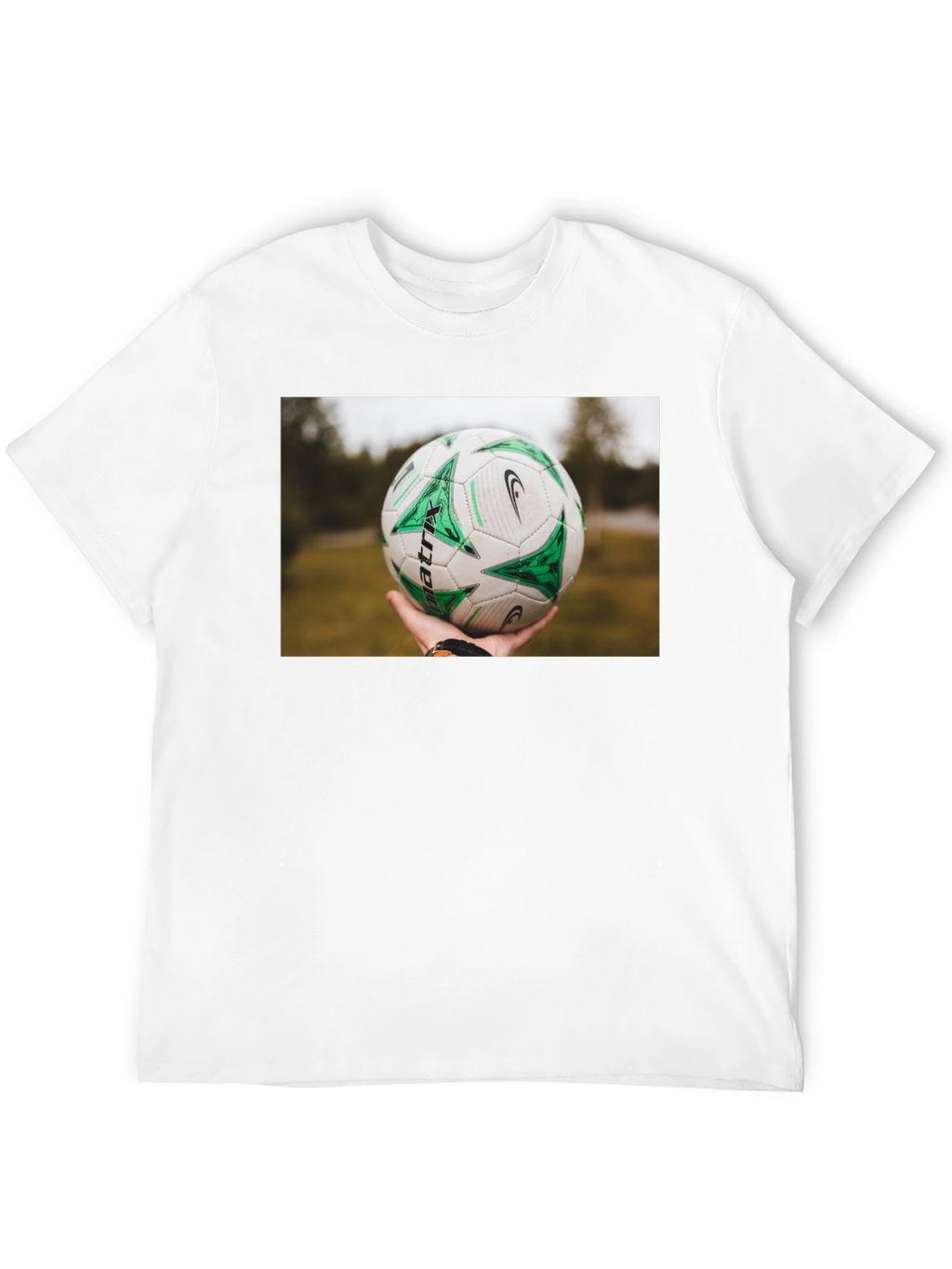 Soccer Ball T-Shirt - Black Cotton Tee