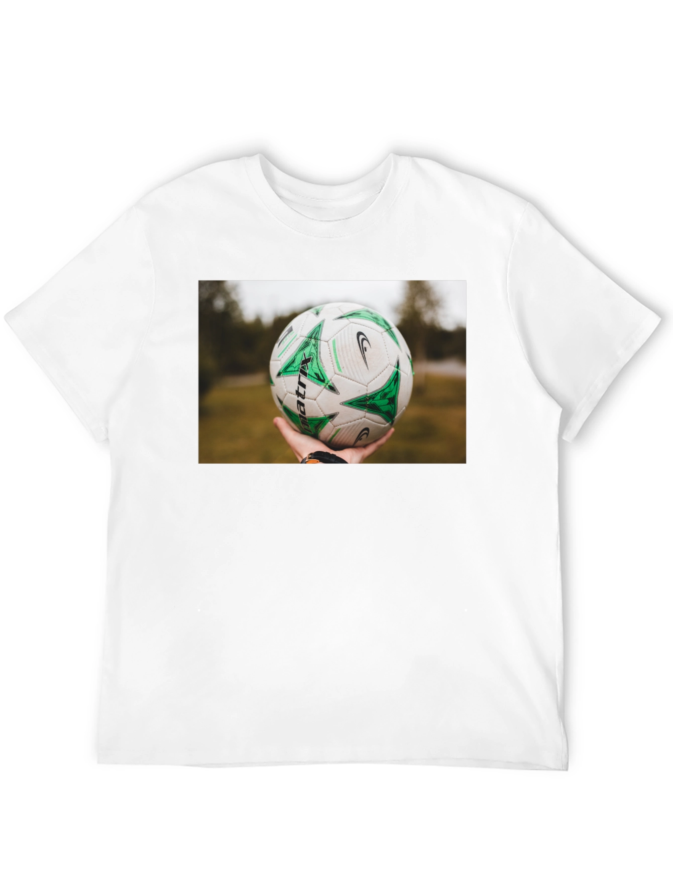 Soccer Ball T-Shirt - Black Cotton Tee