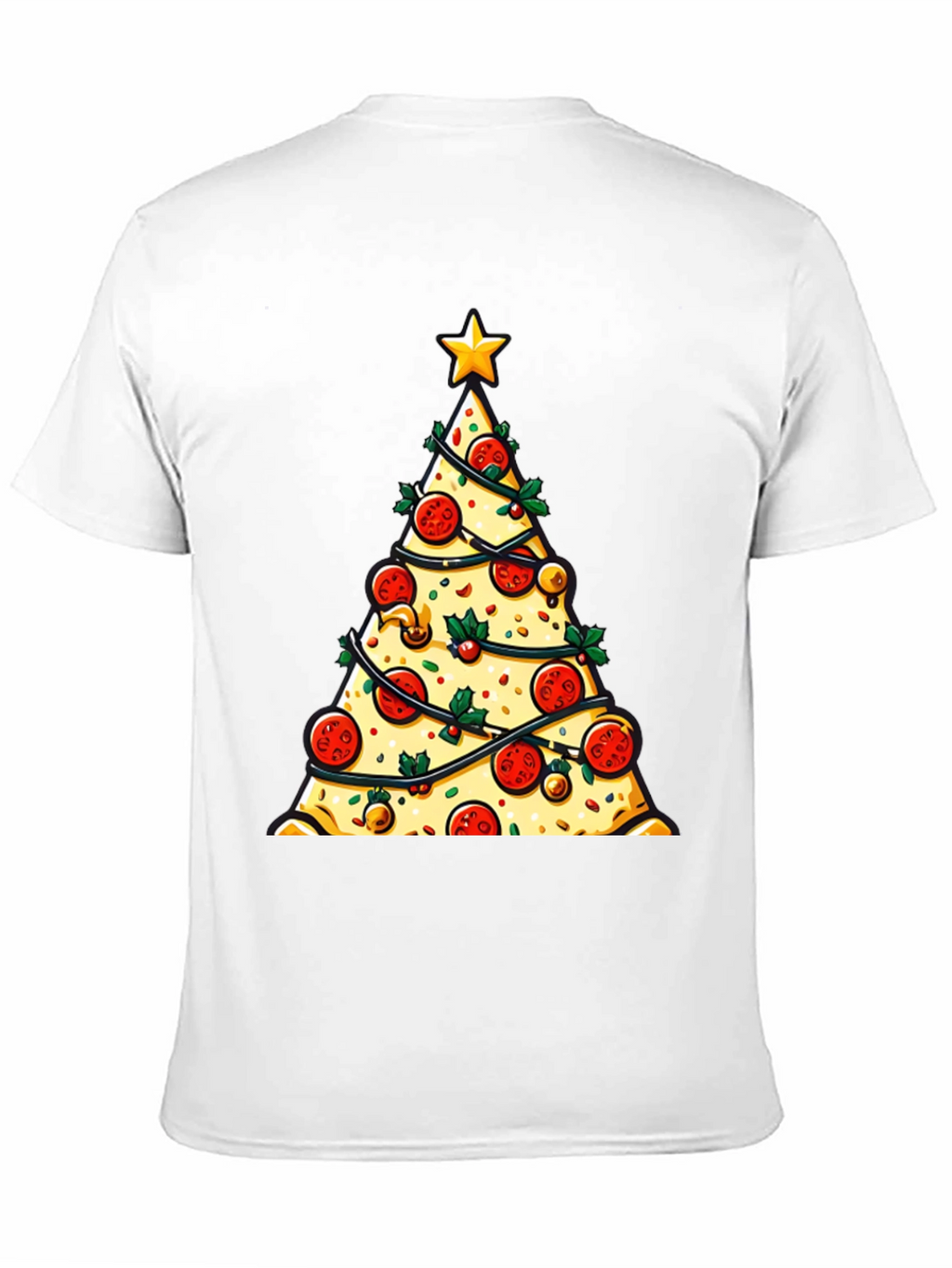 Pizza Christmas Tree Graphic Tee - Holiday Style!
