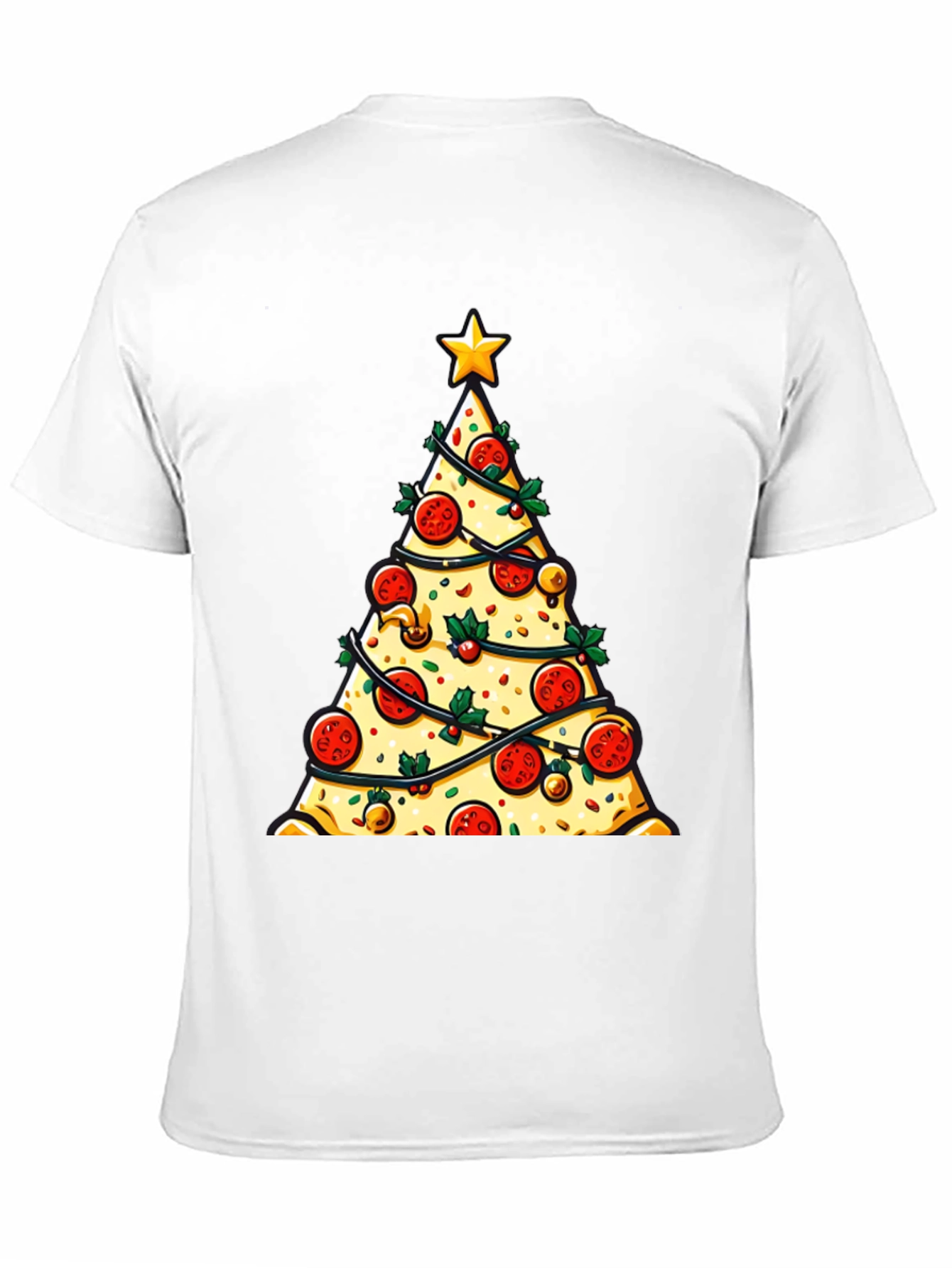 Pizza Christmas Tree Graphic Tee - Holiday Style!