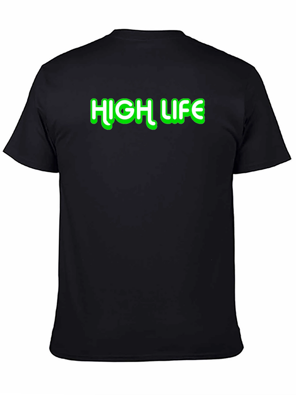 High Life Graphic Tee - Black Cotton Casual Shirt
