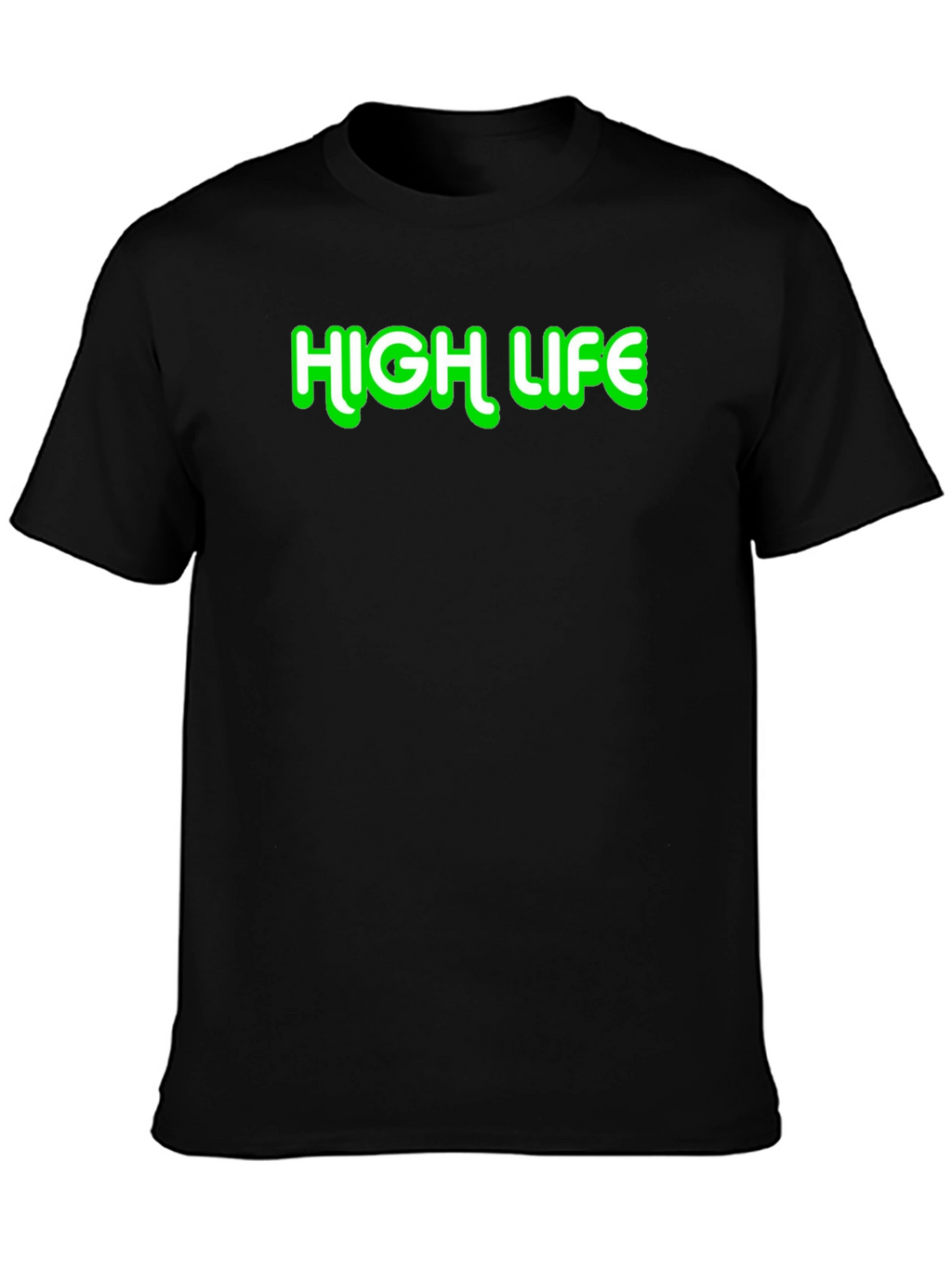 High Life Graphic Tee - Black Cotton Casual Shirt