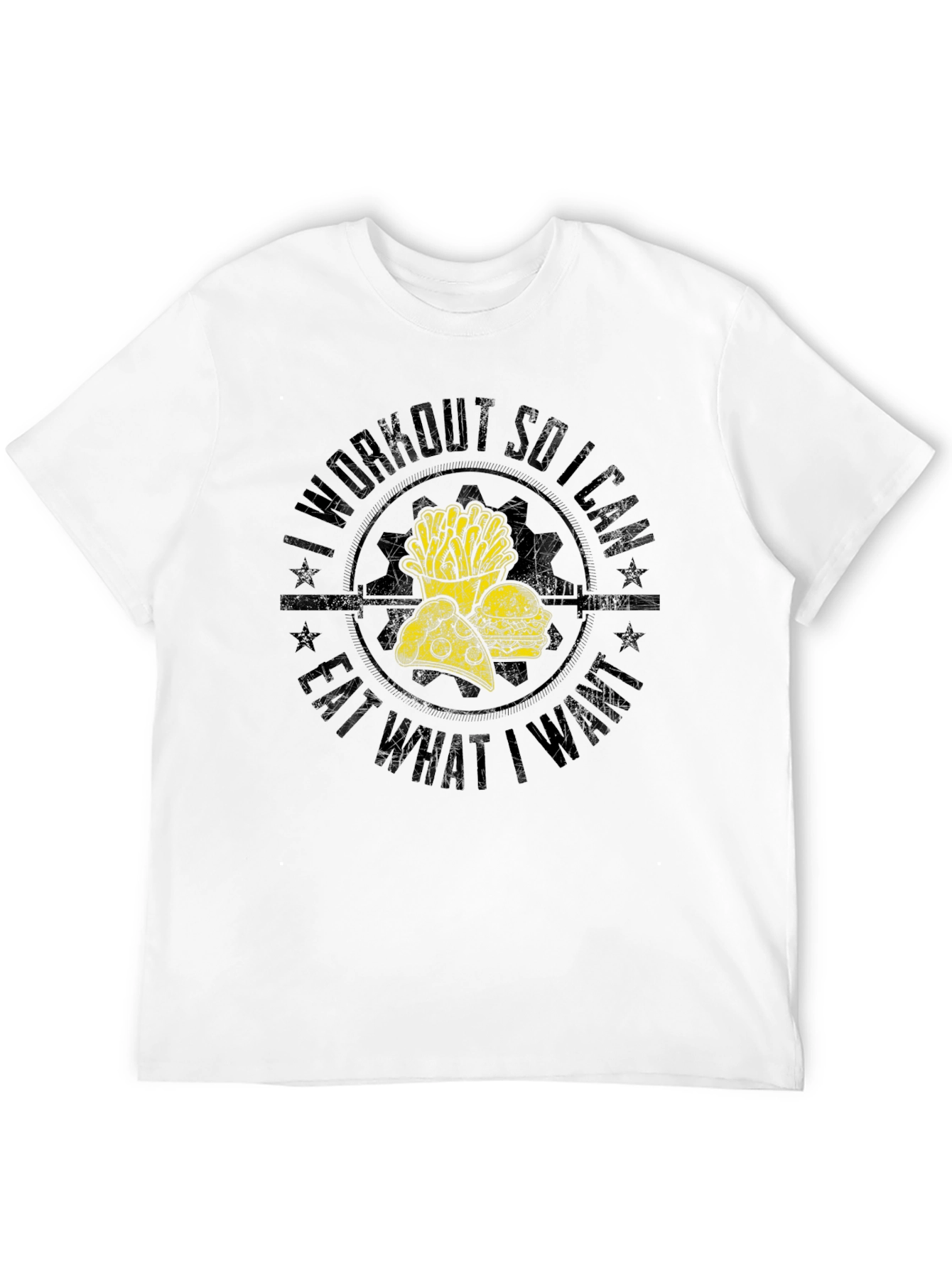Workout for Food Black T-Shirt