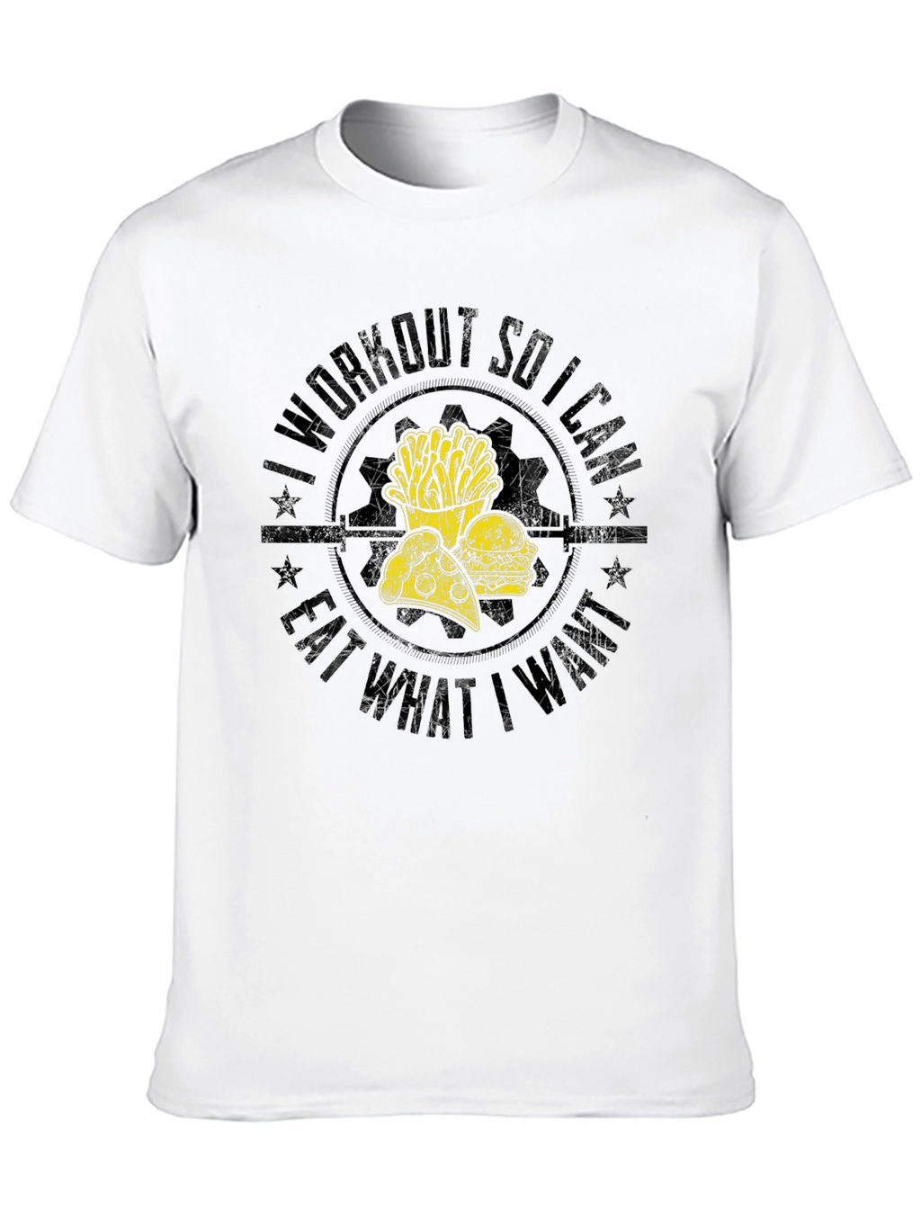 Workout for Food Black T-Shirt