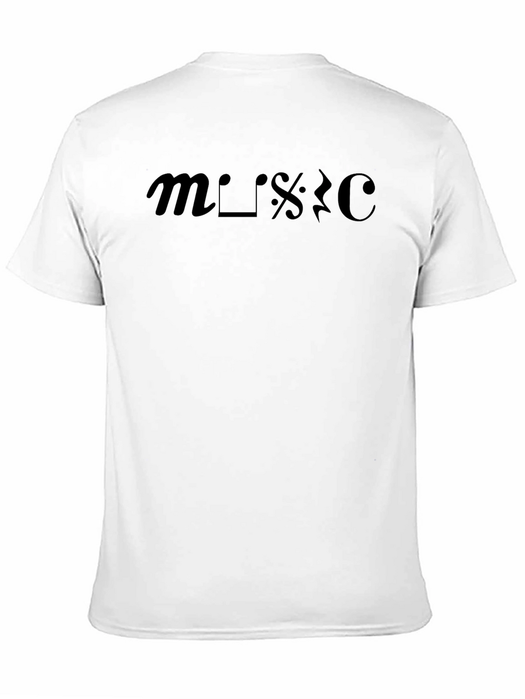 Music Symbol Graphic Black Tee - Stylish & Unique