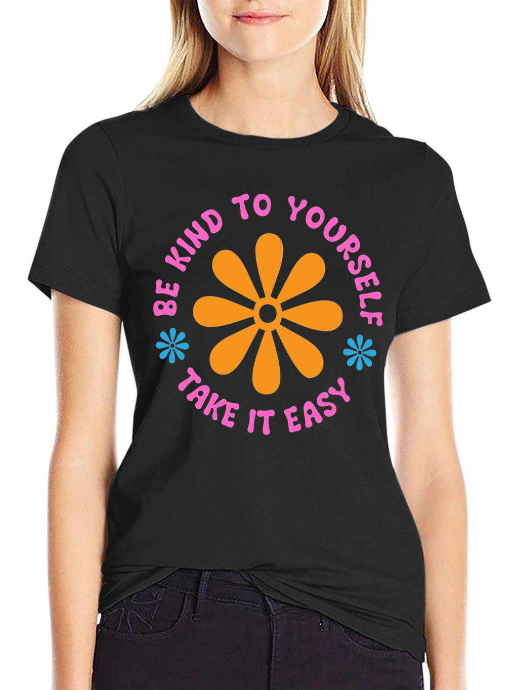 Kind to Yourself Graphic Tee - Black